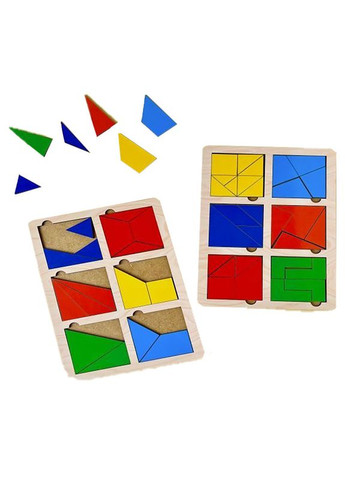 Вкладиші "Квадрати Нікітіна" (ПСД206) PSD206, 2 рівень Ubumblebees (315351797)