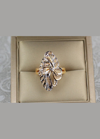 Кільце перстень з родієм ромб з листя р 16 золотисте Xuping Jewelry (316606596)