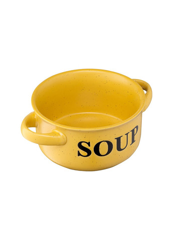 Бульонница Alcor 550 мл жовта кераміка AR3476Y Ardesto (306514661)