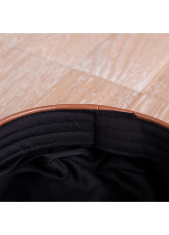 Женская фуражка, кепи Michel с экокожи коричневая No Brand (302672955)