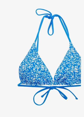 Синій демісезонний купальник з візерунком жіночий s10248m електрік shop (2000990904638) Feidi