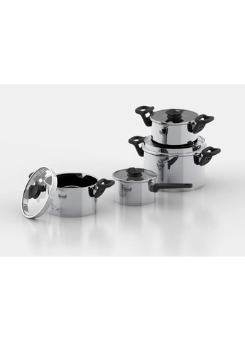 Набор посуды Elegance 26-247-026 8 предметов серебристый Krauff (348133279)