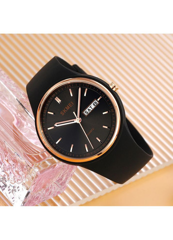 Часы 2057BK Black кварцевые стрелочные для женщин с календарем и водонепроницаемостью 30 м ProDobro (367267909)