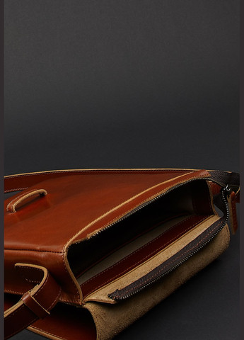 Чоловіча шкіряна сумка-месенджер Esquire світло-коричнева (A-026378) BlankNote мессенджер (327874109)