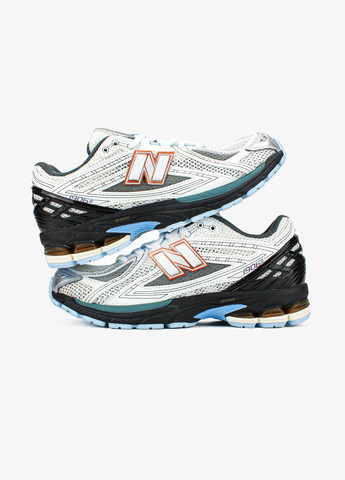 Серые всесезонные кроссовки мужские и женские new balance 1906r gray white black | нью беланс 1906r серые белые черные No Brand