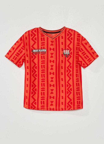 Помаранчева футболка sport,помаранчевий в візерунки, Kiabi