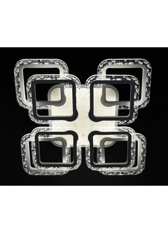 Люстра светодиодная потолочная LED светильник для квартиры на потолок лэд с пультом 26547 Белый 11х46х46 см. Sunnysky (324395817)