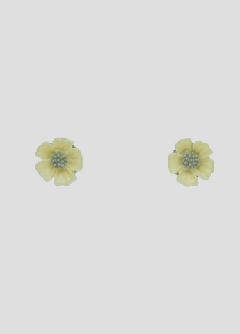 Дитячі сережки Сережки гвоздики пусети жовті квіточки 0.8 см Liresmina Jewelry (289717551)