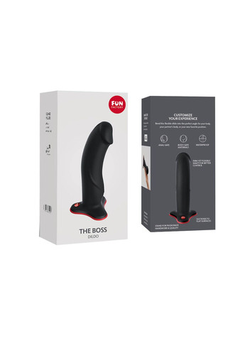 Фаллоимитатор THE BOSS STUB, черный, реалистичная текстура, длина 17,9 см, диаметр 4,1 см Fun Factory (315149410)