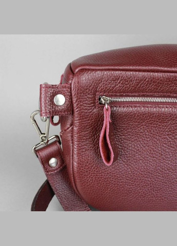 Поясная сумка женская кожаная через плечо Vacation бордовая флотар The Wings (302008418)