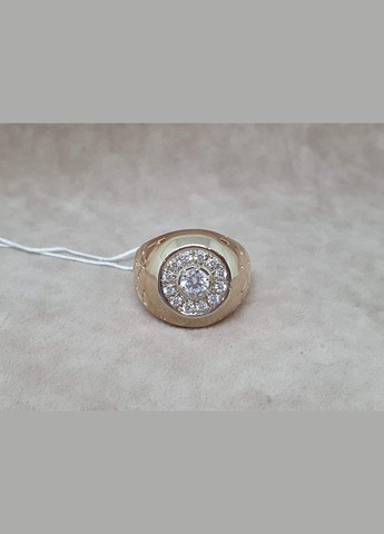 Золоте кільце для чоловіка з фіанітами. 3521489 Гаразд (315786709)