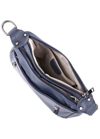 Удобная женская сумка из натуральной кожи 23019 Синий Vintage (357494983)