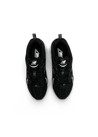Чорні Осінні кросівки чоловічі black base white premium, вьетнам New Balance 530