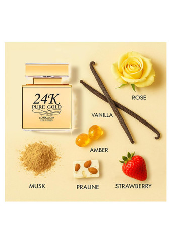 Парфуми жіночі Lonkoom Pure Gold 24К No Brand (346240949)