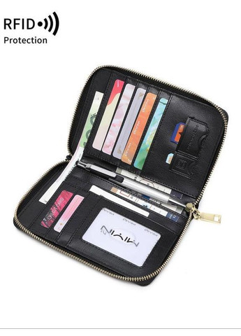 Гаманець з RFID захистом Елон BLACK No Brand (370286767)