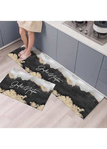 Набір килимків для кухні та ванної 120×40 см і 60×40 см водонепроникні, протиковзні, м'які, декоративні Kitchen Master (368877943)