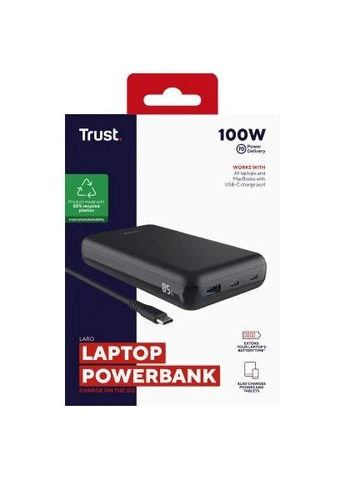 Батарея універсальна 20000mAh Laro 100W PD/3.0 QC/3.0 (25240_TRUST) Trust (390921123)