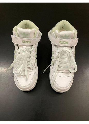 КРОССОВКИ ЖЕНСКИЕ ADIDAS FORUM WINTER WHITE OLIVE АДИДАС ФОРУМ No Brand белые зима (368647070)