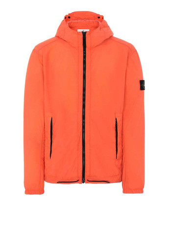 Помаранчева демісезонна куртка 43831 nylon tc packable packable lightweight hood jacket Stone Island