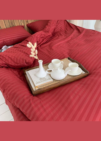 Двуспальный КПБ микро страйп сатин "Бордо" Glav Textile (296930171)