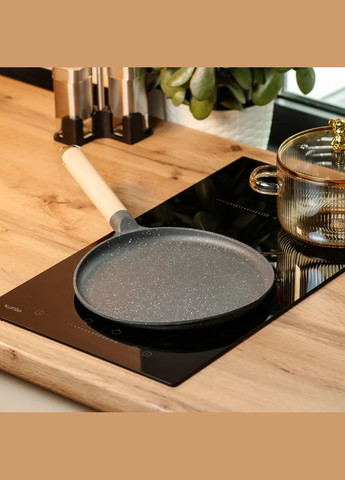 Сковорода для блинов с бортиками разной высоты 23,5 см, серый Breakfast (322421198)