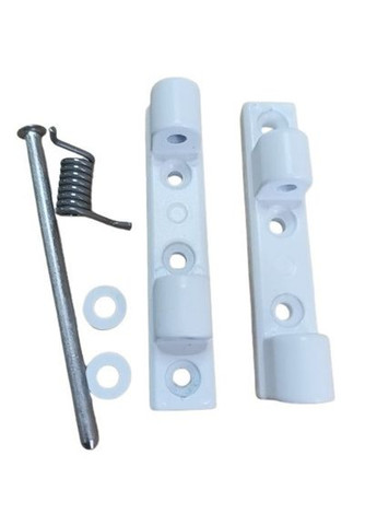 Петля металева з доводчиком для дверних москітних сіток Біла Aluprof (363329630)