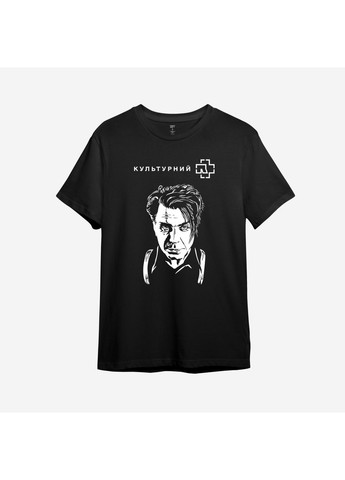 Чорна футболка з принтом "культурний rammstein" (10942260243) з коротким рукавом ТiШОТКА