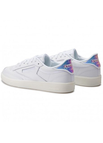 Цветные обувь unisex кеды кожа 111024 ов белый с серебряным cn7753sk сша 37,5(р) Reebok