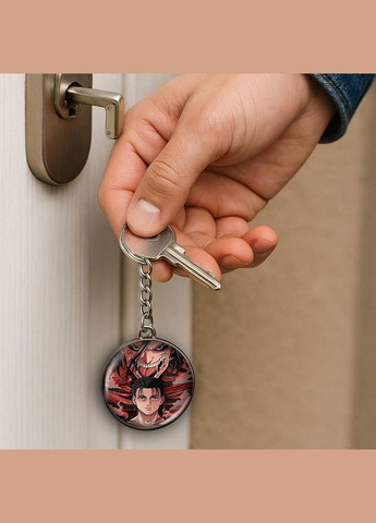 Набір підвіска (кулон) та брелок Аніме Атака Титанів #10 (подарунковий набір) No Brand (332633153)