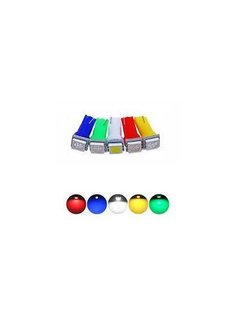 Светодиодная лампа Т5 1 SMD 12v красный, крупный диод 5050 Crystal (369512530)