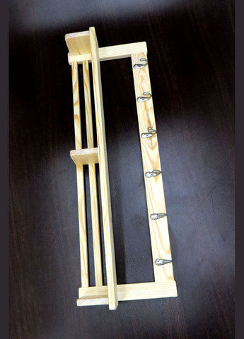 Вішалка для одягу з дерева Шербрук 6 бланже (ВДО-603001) No Brand (327846091)