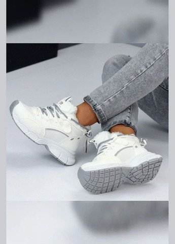 Кроссовки зимние белые женские на меху Viki кросівки белые зима (366668263)