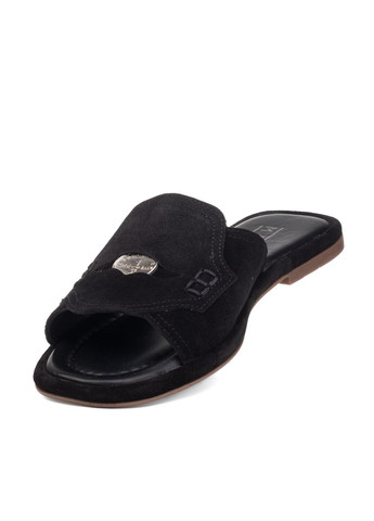 Черные шлепанцы (1589лz) Marigo