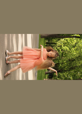 Персикова сукня для дівчинки Фиона (296471224)