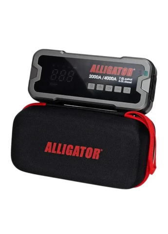 Бустер (пусковое устройство) Jump Starter 2000A/4000A 24000mAh с компрессором 10Bar Alligator (392244635)
