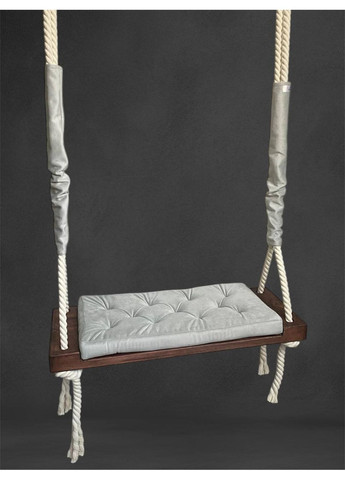 Підвісна гойдалка-лавка “Мрія” з подушкою зі зносостійкого меблевого велюру No Brand (364195474)