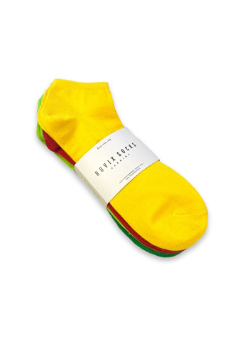 Комбинированные набор носков 6 пар, короткие, 39-42 Rovix однотонные (298358676)