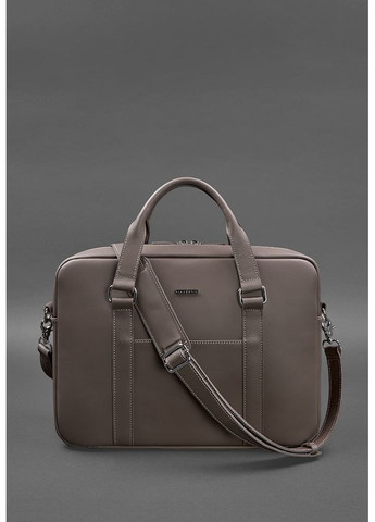 Шкіряна сумка для ноутбука і документів темно-бежева BlankNote (348359320)