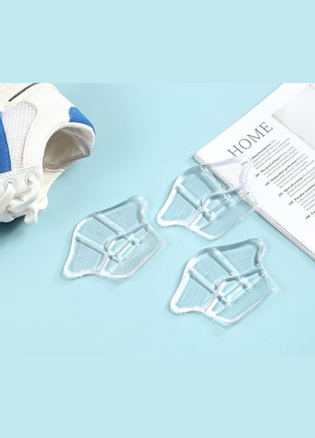 Силиконовые вкладыши в обувь на пятку от натирания и для уменьшения размера унисекс прозрачные 1842 No Brand (314710318)