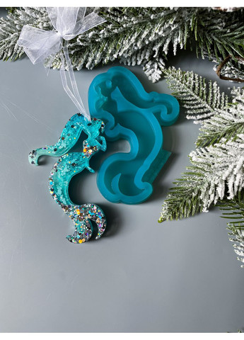 Молд Русалка форма для новорічних іграшок на ялинку силіконова форма для епоксидної смоли No Brand (370566545)