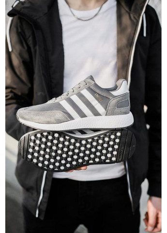 КРОСІВКИ ЖІНОЧІ ADIDAS INIKI GREY WHITE 5 АДІДАС ІНІКІ No Brand сірі демісезони (369393033)
