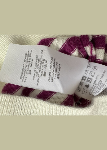 To Be Too tbt2451 свитшот из тонкой вязки для девочки (италия) полосатый бело-фиолетовый полоска фиолетовый праздничный, коктейльный, деловой, повседневный, кэжуал, деним шерсть