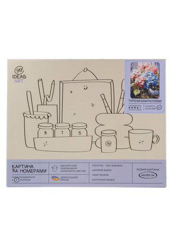 Набір для розпису по номерах "Гортензія блакитно-рожева" 40*50 см, IDEA2-GX47110, ТМ "" 99IDEAS (369734294)