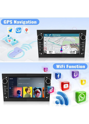 Штатная магнитола для автомобилей Opel с 7-дюймовым сенсорным экраном комбинированный Amazon (370432951)