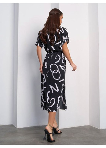 Чорна плаття sa-601 чорне ISSA PLUS однотонна