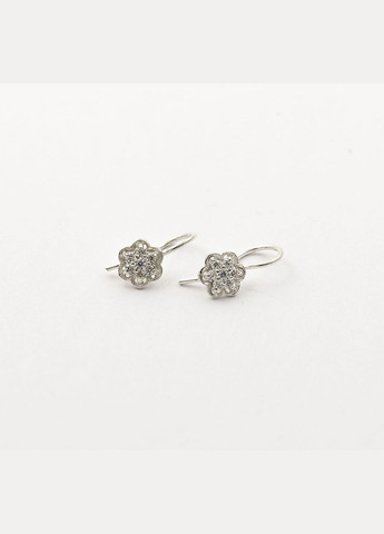 Детские серьги цветок 4028 Maxi Silver (337133253)