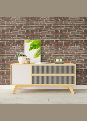 Самоклеющаяся 3D панель под красный екатеринослав кирпич 3080х700х3мм Sticker Wall (298347743)