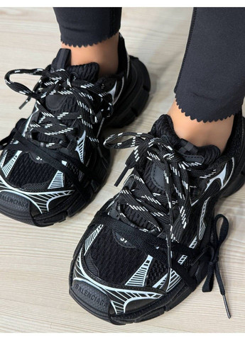 Кросівки жіночі B-lncga 1001-2 3XL шнурівка комбіновані чорні No Brand чорні всесезони (365696419)