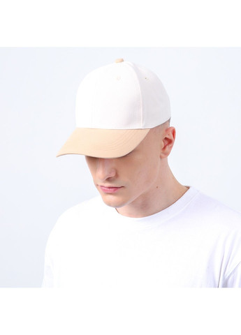 Бейсболка с регулятором мужская коттон молочная СИВ 512-337 LuckyLOOK 512-337М (329750972)