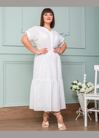 Белое платье 14563-5 Alenka Plus
